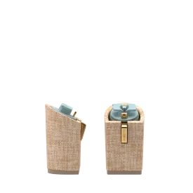 4 Inch Block Heel Kit Raffia