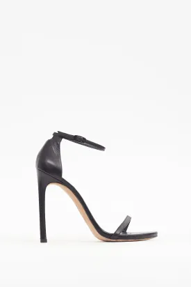 Black Leather Nudistsong Heel