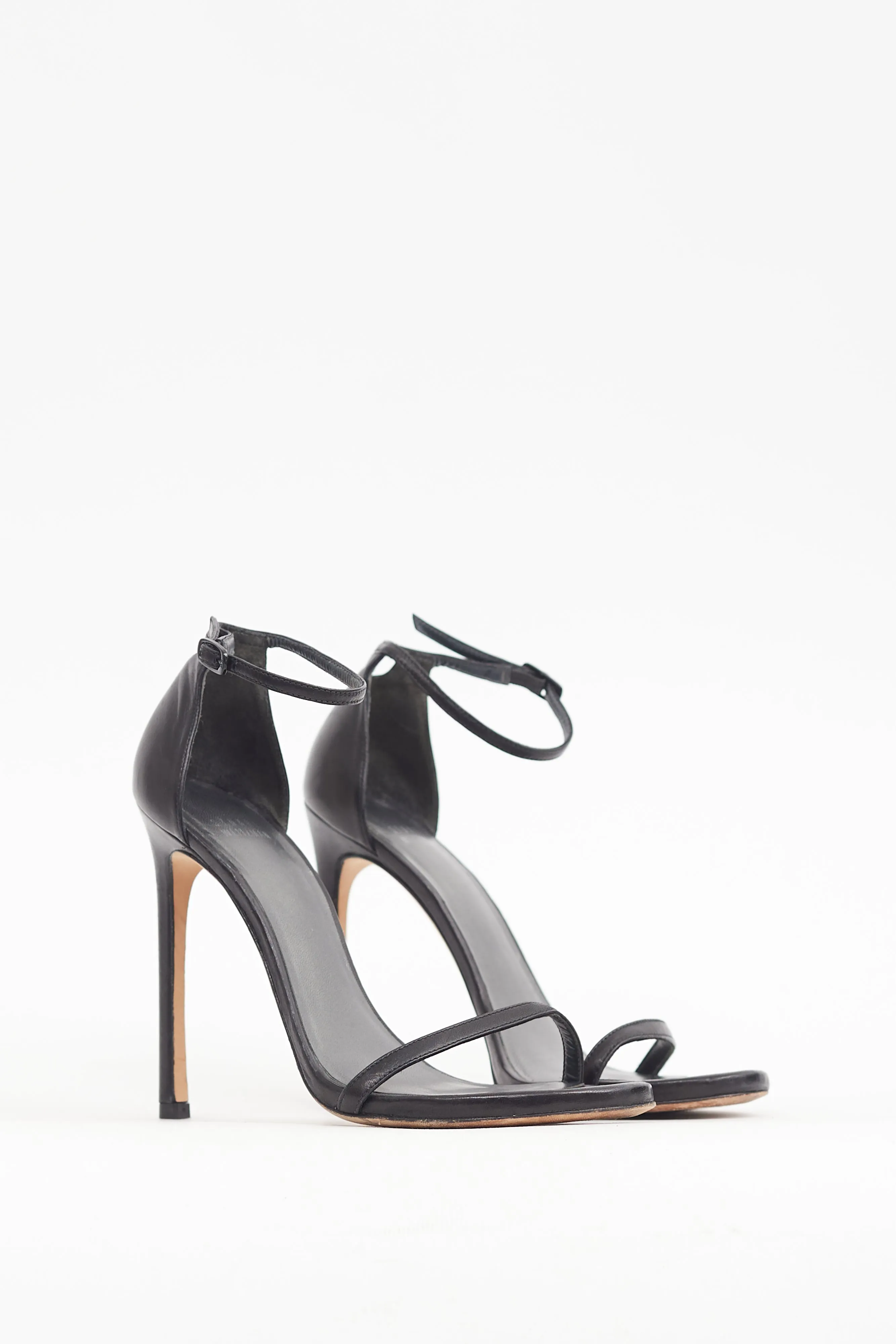 Black Leather Nudistsong Heel