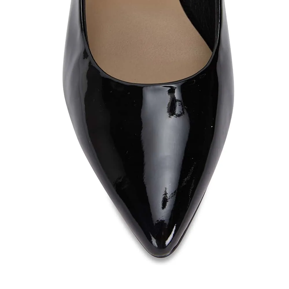 Bonnie Heel in Black Patent