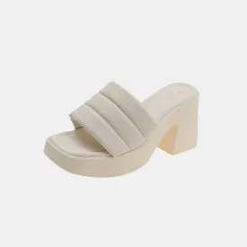 Open Toe Block Heel Sandals