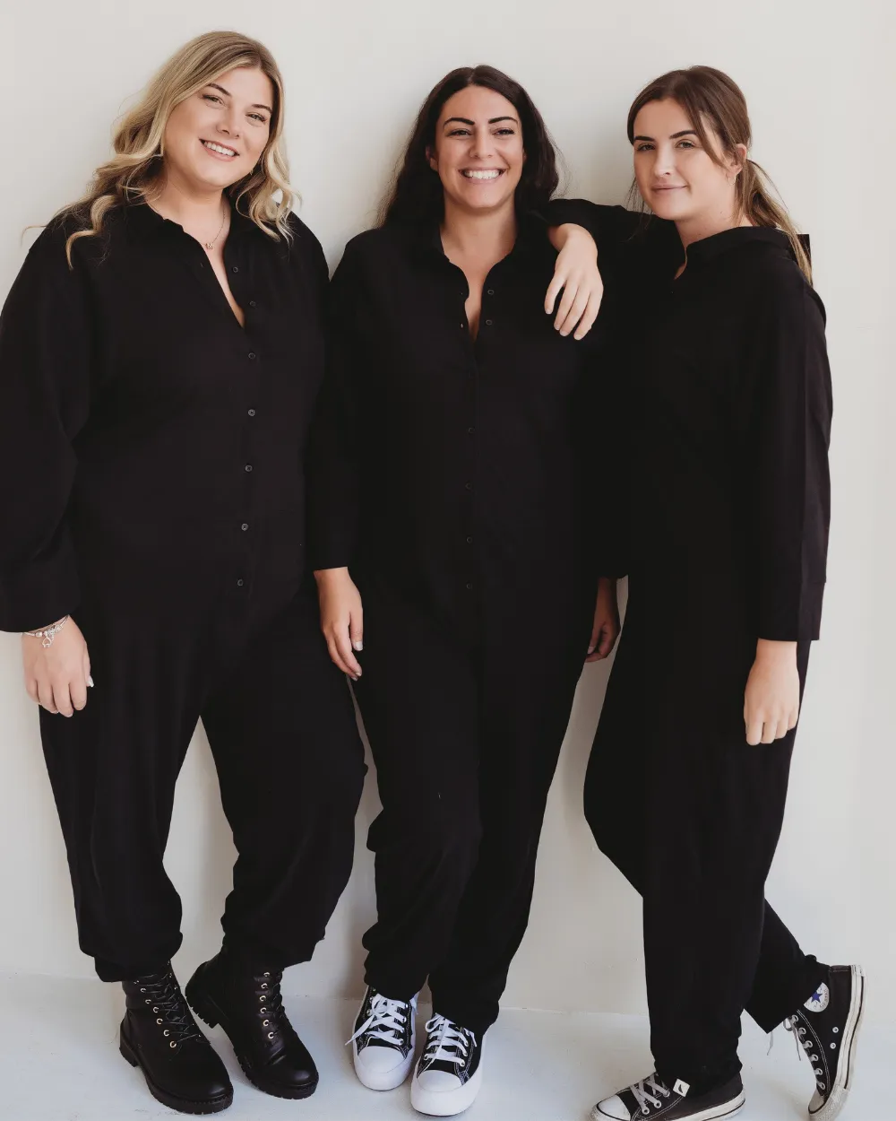 Shana Black Dungarees