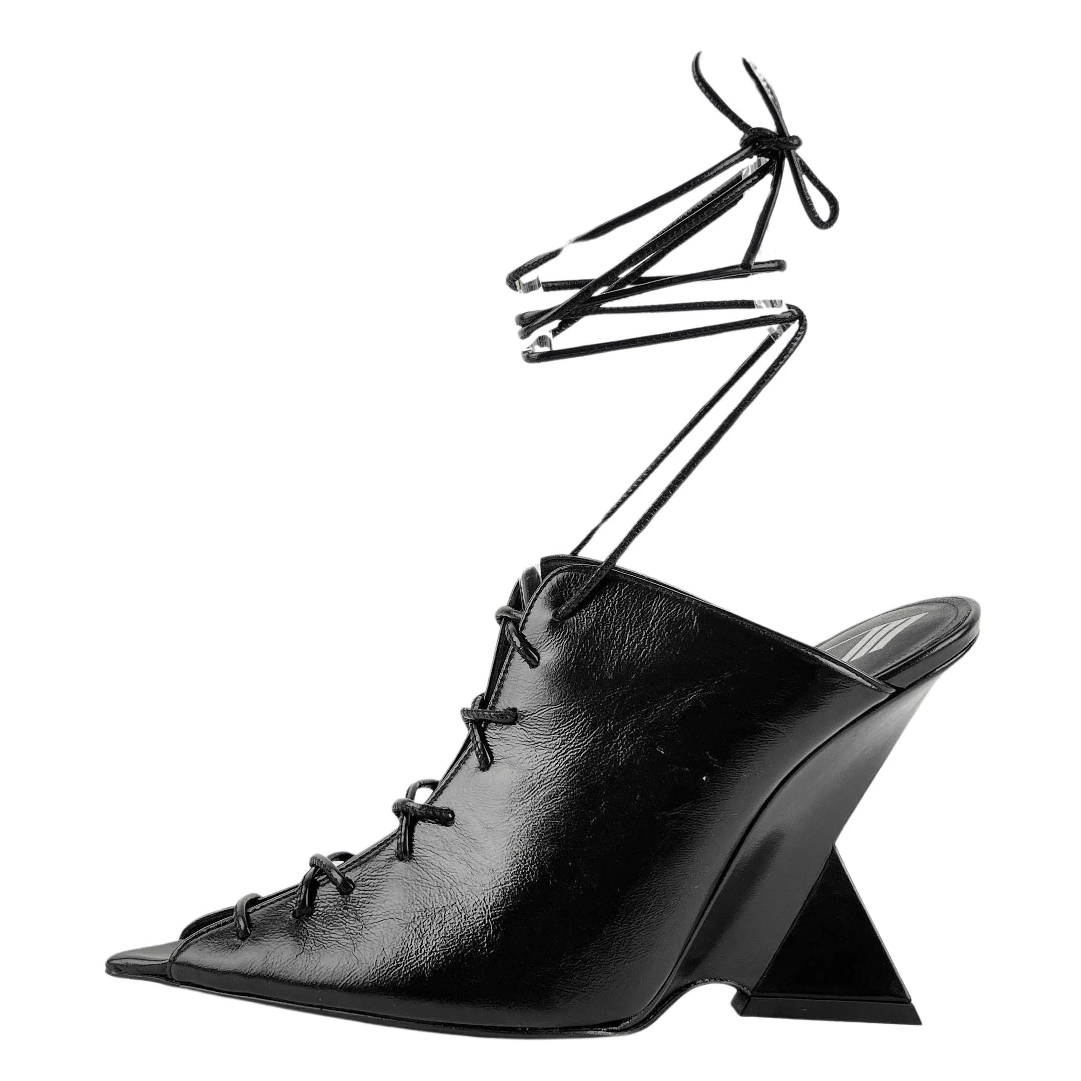 The Attico Morgan Heels in Black