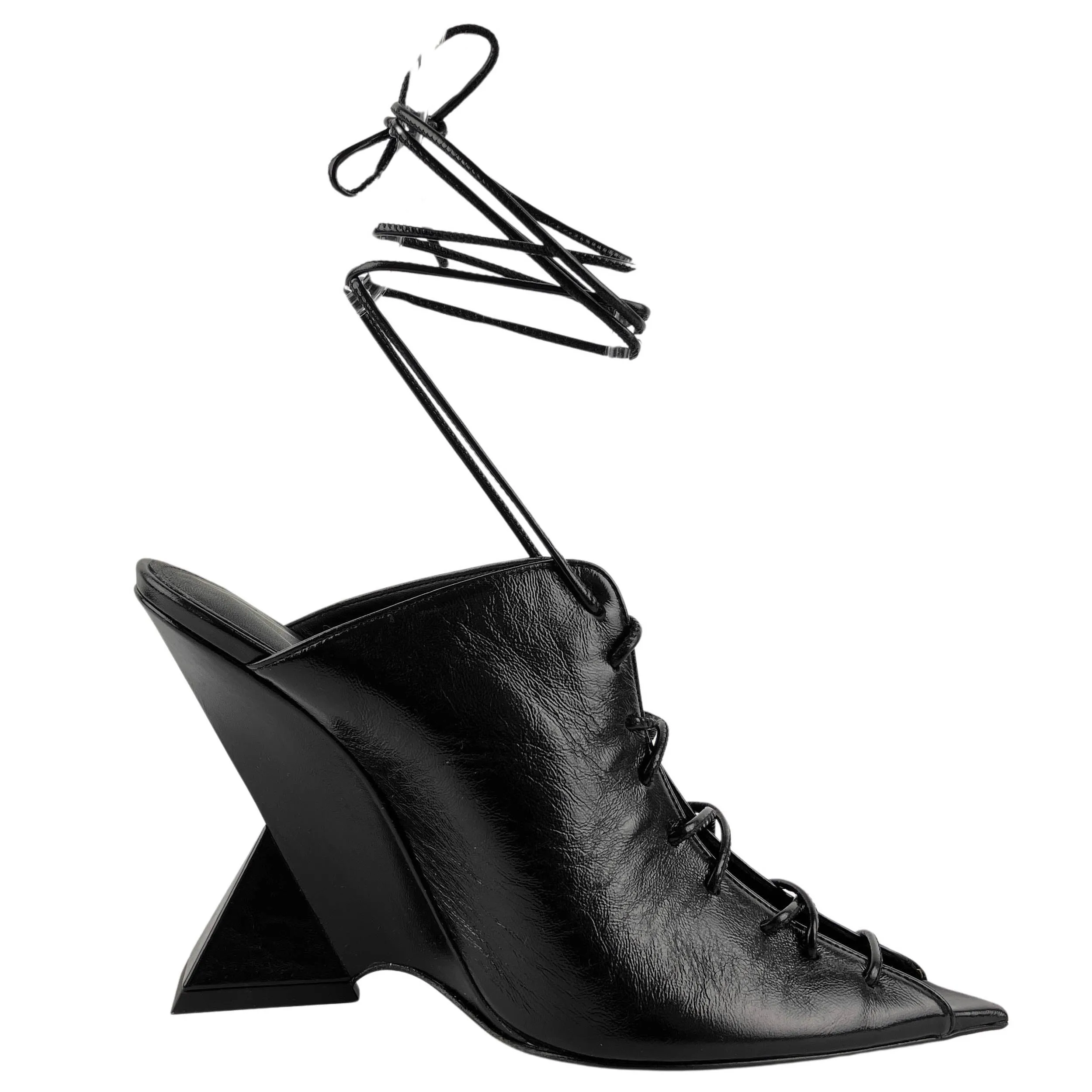 The Attico Morgan Heels in Black