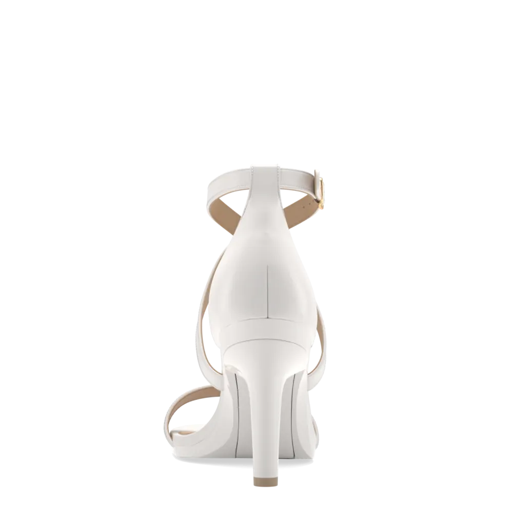 The Sandal - White   Stiletto Heel Kit 4 White